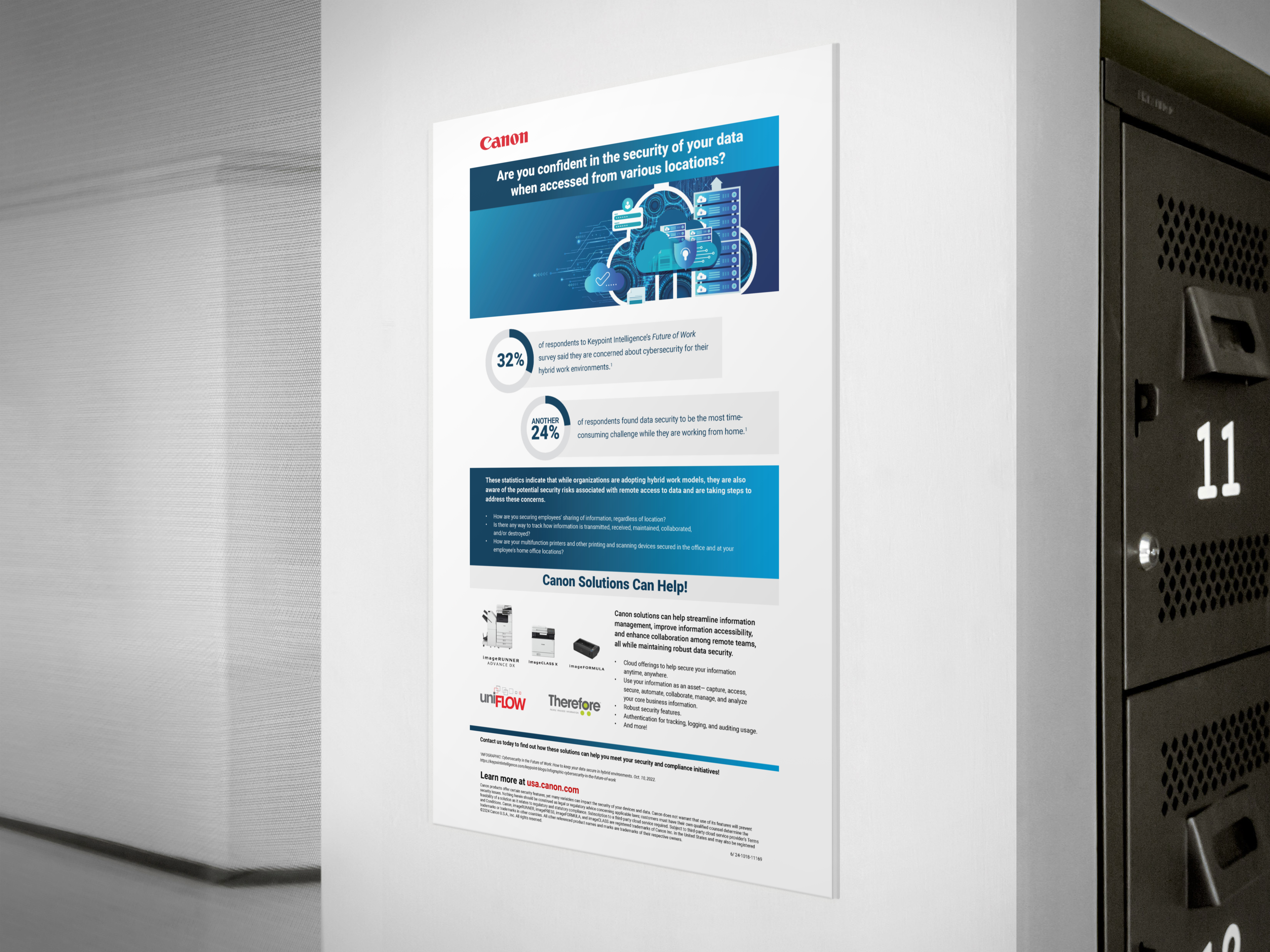 Tabloid Frame Office Hallway 1608
