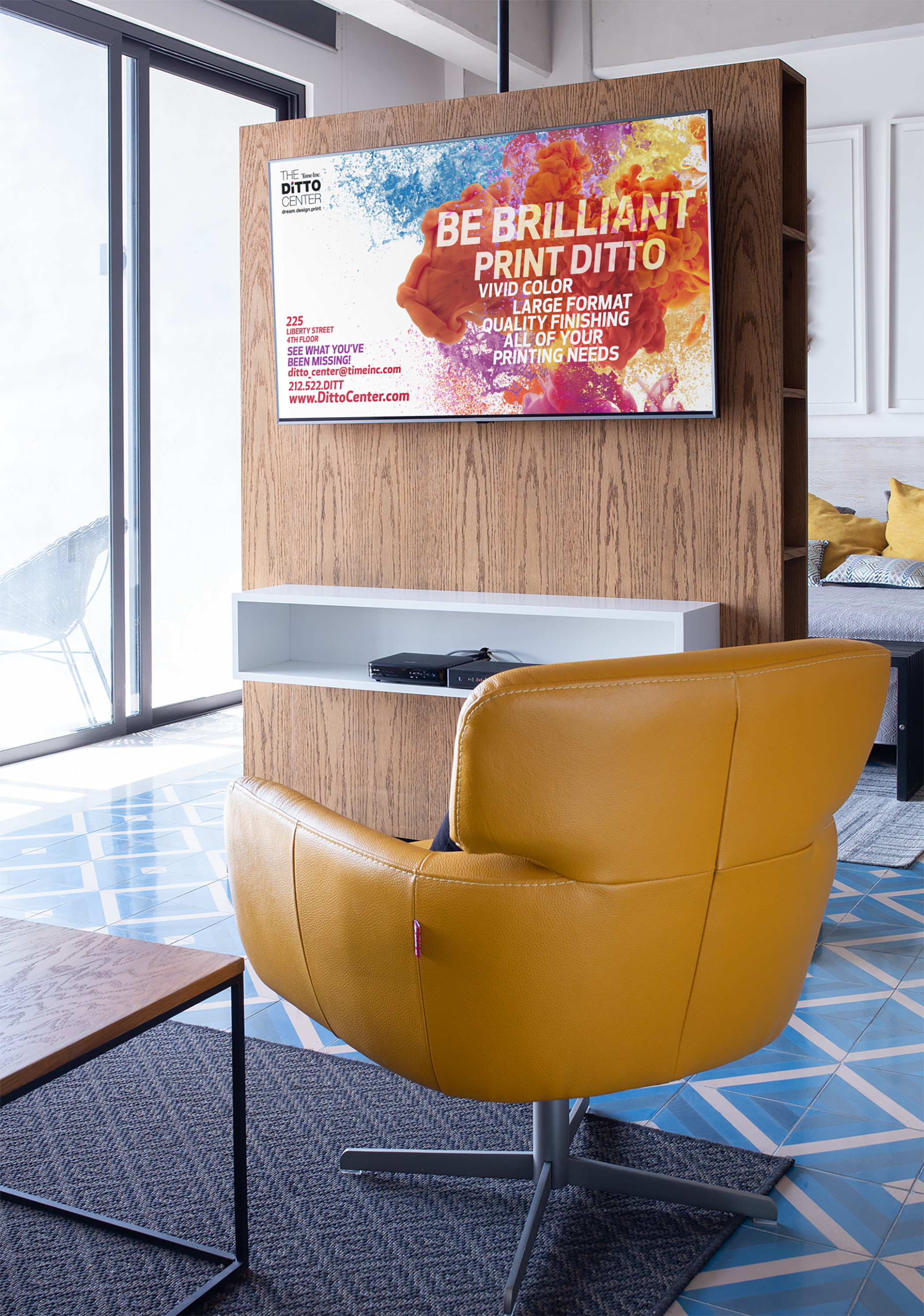 Smart Tv Mockup With A Modern Setting 25834