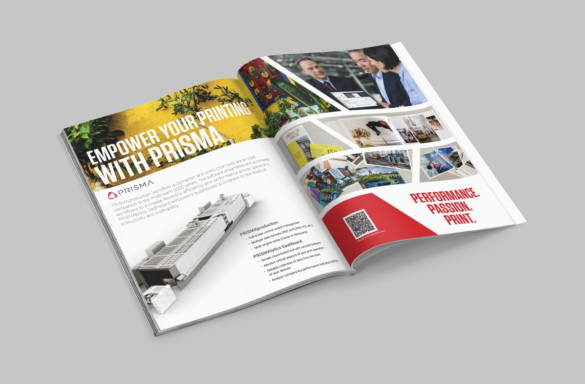 Open Magazine Mockup Featuring A Solid Color Surface 1088 El